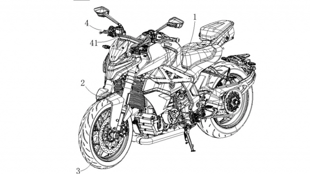 Cf moto v02-nk concept được cấp bằng sáng chế