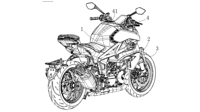 Cf moto v02-nk concept được cấp bằng sáng chế