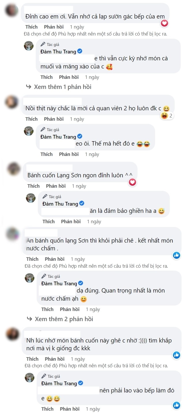 Đàm thu trang làm món bánh quê với nồi thịt như mời cả quan viên 2 họ