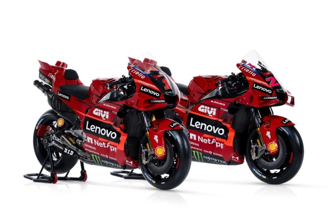 Đội đua ducati lenovo team motogp 2023 chính thức trình làng