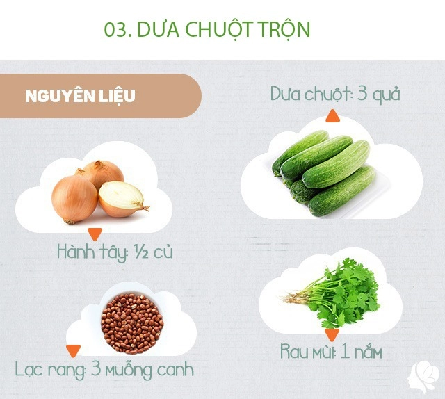 Hôm nay ăn gì bữa ăn 4 món dân dã dễ làm nhưng ai thấy cũng thèm