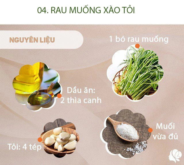 Hôm nay ăn gì bữa cơm giản dị gồm 4 món ai nhìn thấy cũng đòi ăn ngay