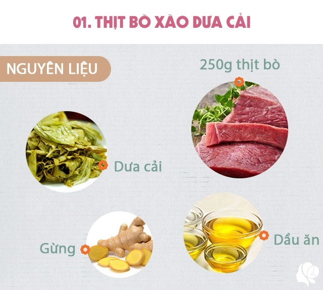 Hôm nay ăn gì thịt bò xào dưa chua đậu sốt nấm cực hợp ngày mưa gió