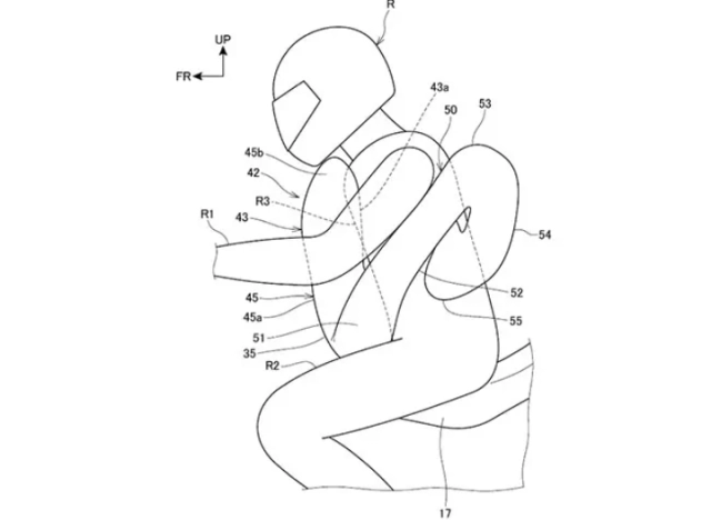 Honda đang phát triển cải tiến túi khí trên xe máy