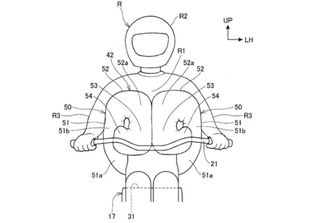Honda đang phát triển cải tiến túi khí trên xe máy