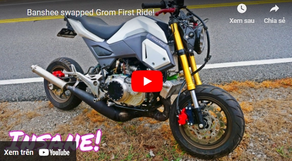 Honda grom 125 gác máy 2 thì đạt công suất 100 mã lực cực khủng