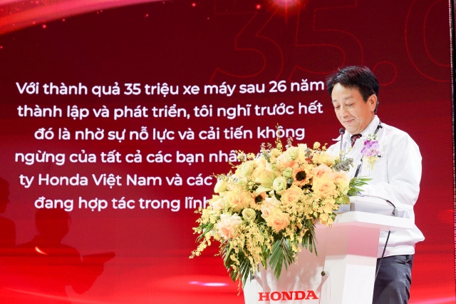 Honda việt nam tổ chức lễ kỷ niệm chiếc xe máy thứ 35 triệu