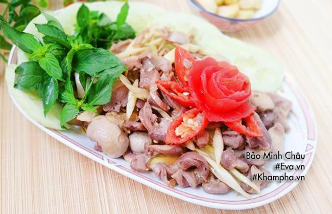 Mề gà xào gừng sả rẻ tiền mà lai rai cực thích