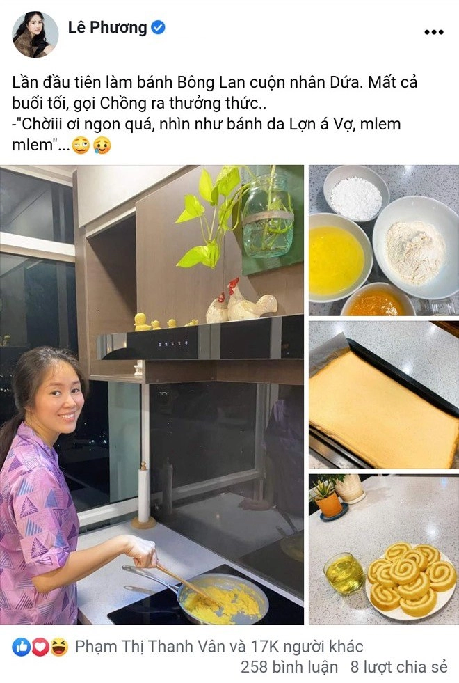 Sao vào bếp lê phương làm kem vải elsa và loạt đồ ăn mát lạnh hoang mang vì chồng troll