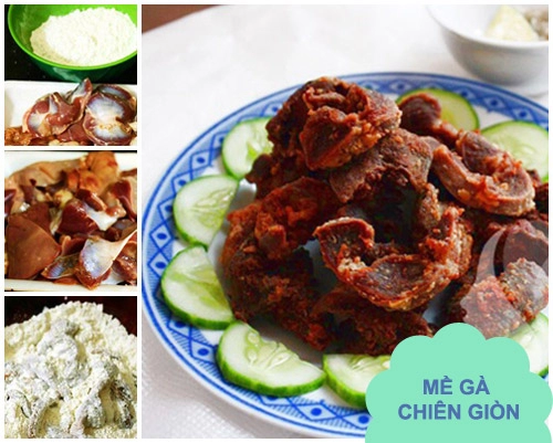 Thực đơn mề gà chiên giòn canh chua cá