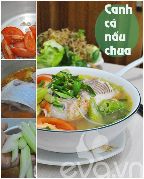 Thực đơn mề gà chiên giòn canh chua cá