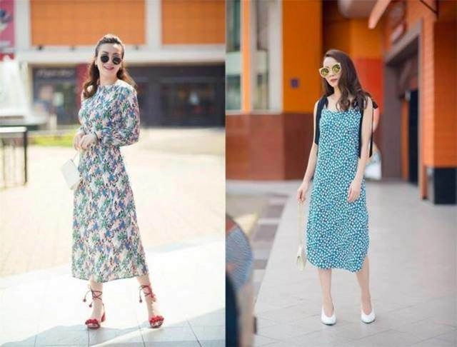 Váy hoa cỏ khoảng 300k lại trở thành hot trend mùa hè ngọc trinh hương giang dẫn đầu xu hướng