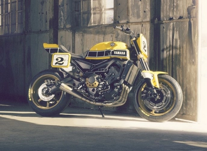 Yamaha mt-09 độ theo phong cách hoài cổ từ hãng độ roland sands