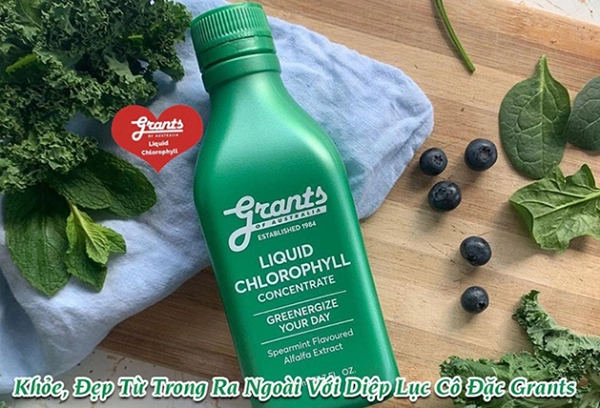 Yêu bản thân từ trong ra ngoài với diệp lục cô đặc hảo hạng grants of australia liquid chlorophyll