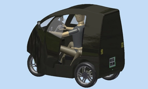  atom concept - xe 3 bánh cho giao thông việt nam 