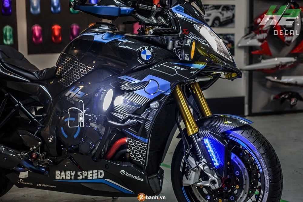 Baby speed và h2 decal giới thiệu siêu phẩm bmw s1000xr đậm chất chơi