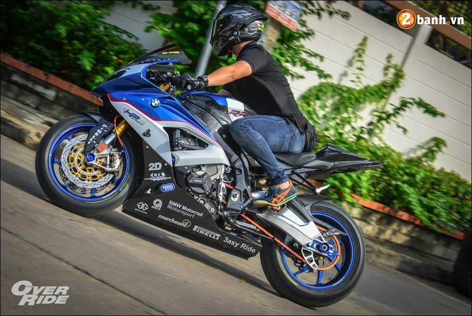 Bmw s1000rr độ version race blue full option