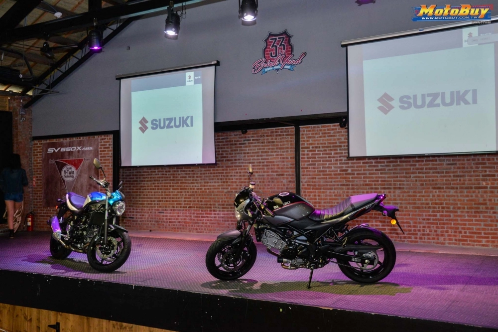 Bộ đôi suzuki sv650 abs và sv650x abs lộ diện tại hội nghị motor đài loan