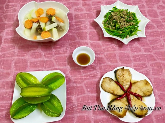 Bữa cơm chiều đậm đà ngon miệng