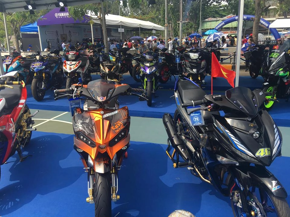 Hàng vạn xe đẹp quy tụ khoe sắc trong ngày hội yamaha gp 2018