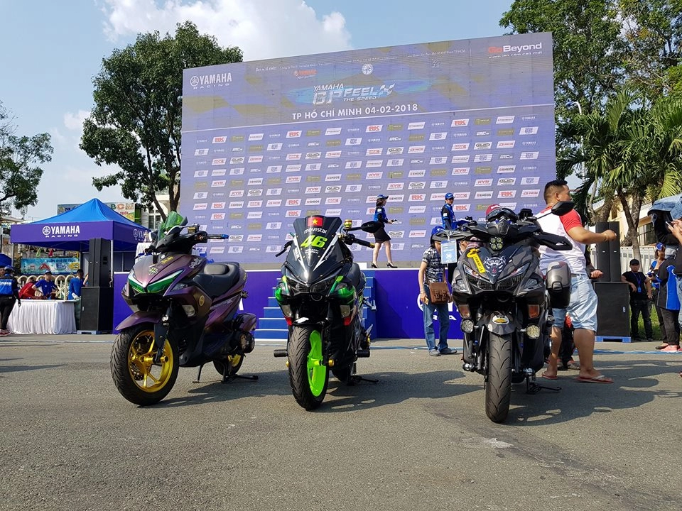 Hàng vạn xe đẹp quy tụ khoe sắc trong ngày hội yamaha gp 2018