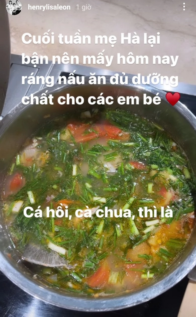 Hồ ngọc hà làm món canh bổ dưỡng cho các cục cưng