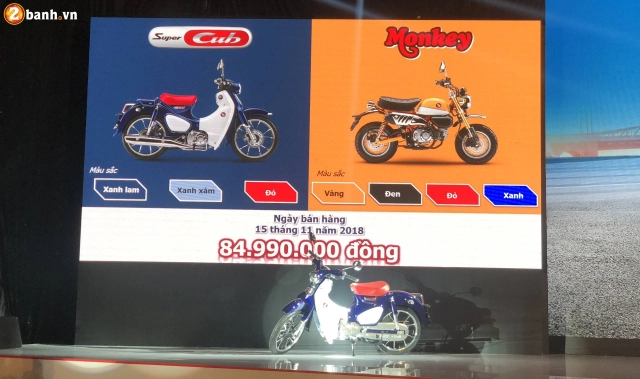 Honda việt nam giới thiệu hai mẫu xe mới monkey và super cub c125