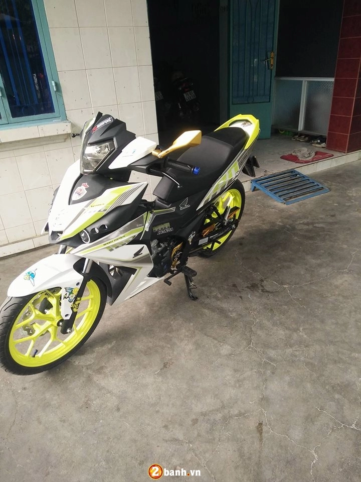 Honda winner 150 bản độ chói lóa với màu vàng neon