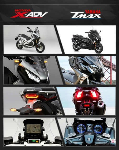 Honda x-dav vs yamaha tmax - bên 8 lạng người nửa cân