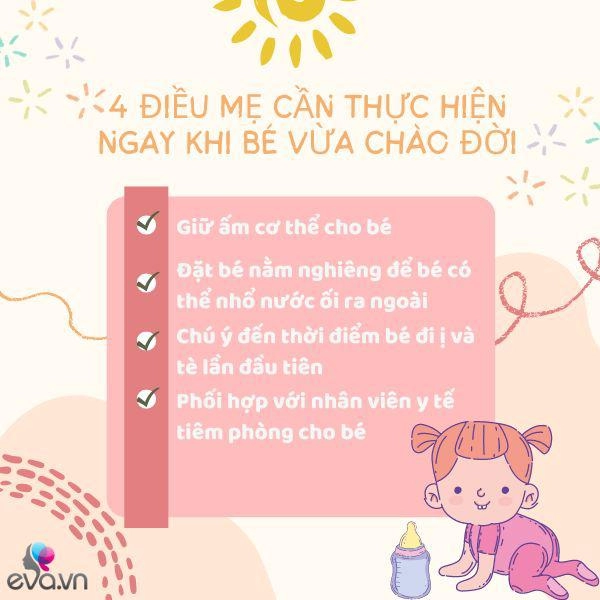 Ngày đầu trẻ sơ sinh chào đời làm ngay 4 điều này không lo con ốm vặt khi lớn lên