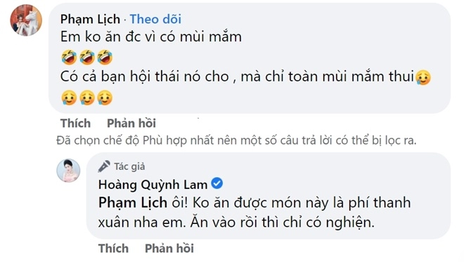 nữ hoàng phim xưa xinh đẹp quỳnh lam làm món chua cay không ăn là phí thanh xuân