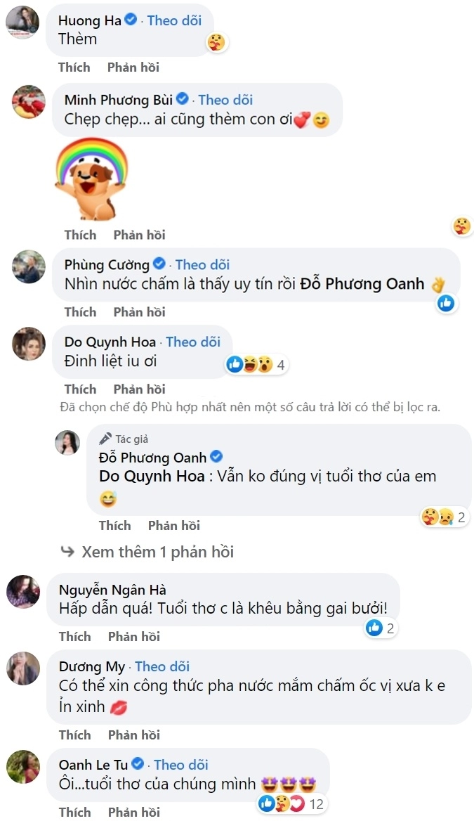 Phương oanh khoe mâm ốc quê làm dàn sao và fan khoái chảy nước miếng cả tuổi thơ dội về