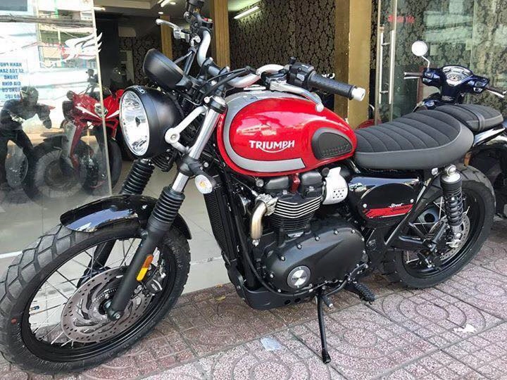 Triumph street scrambler 2017 cực đẹp và chất cho ace nào fan của e hot girl này tình trạng mới 100