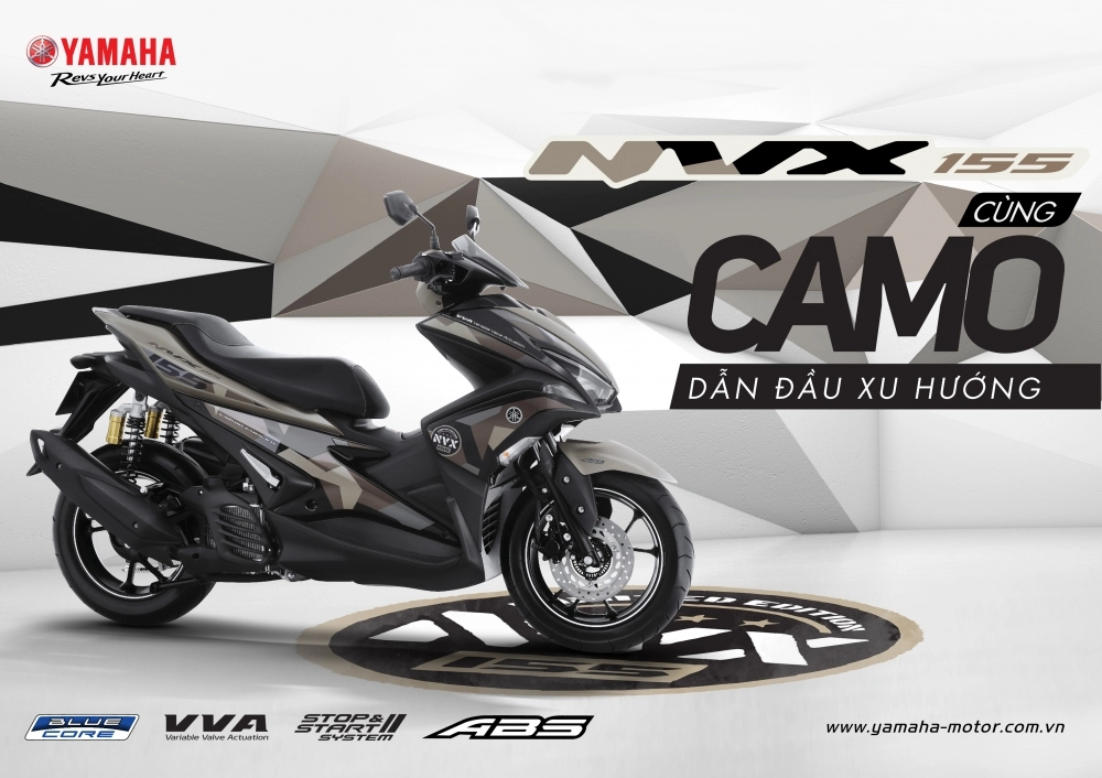 Yamaha nvx 155 camo chính thức được ra mắt với giá từ 52690000 đồng