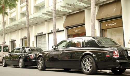  bộ đôi rolls-royce phantom trên phố sài gòn 