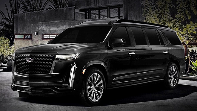 Cadillac escalade 2021 lôt xac thanh xe limo chuyên dung cho nha giau