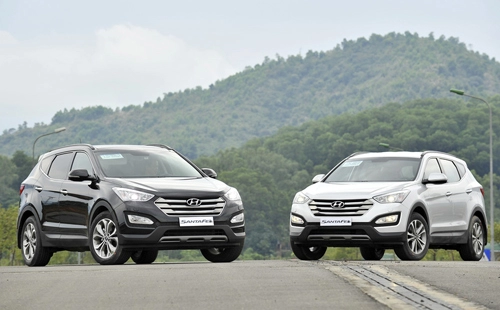  chọn hyundai santa fe máy dầu hay máy xăng 