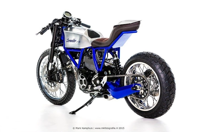 Ducati scrambler bản độ mang tên al13 blue đến từ moto puro