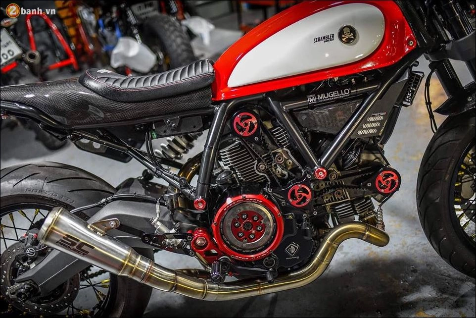 Ducati scrambler cafe racer quái vật hình thành tại xưởng độ mugello