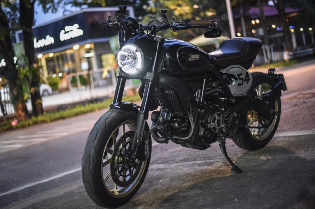 Ducati scrambler cafe racer vẻ đẹp khó cưỡng khi qua tay mugello