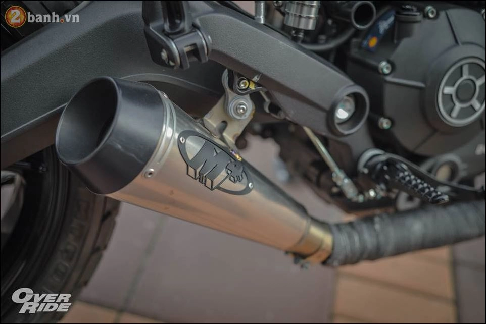 Ducati scrambler đầy táo bạo qua morden tracker