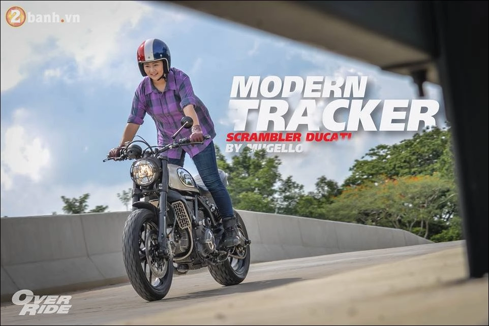 Ducati scrambler đầy táo bạo qua morden tracker