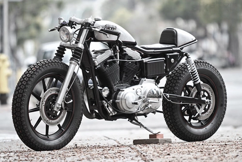  harley-davidson sportster - chiếc cafe racer vô tình 