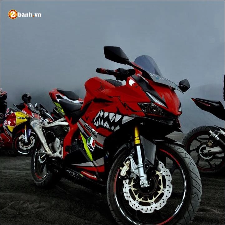 Honda cbr 250rr cá mập cuồng nộ ấn tượng cùng bầy đàn