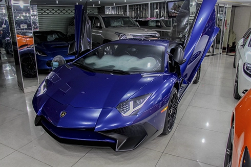  lamborghini aventador sv màu xanh độc nhất tại việt nam 