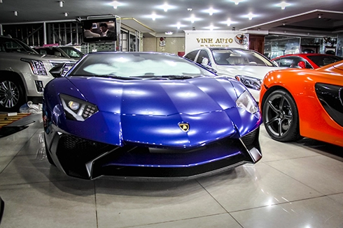  lamborghini aventador sv màu xanh độc nhất tại việt nam 