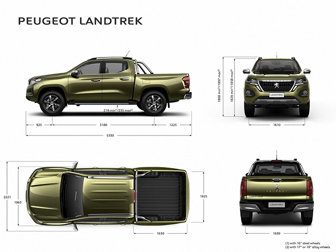 Peugeot landtrek tân binh trong phân khúc xe bán tải