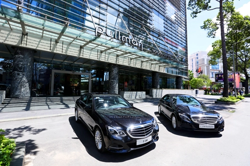  pullman saigon centre đón khách bằng xe mercedes-benz 