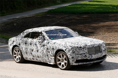  rolls-royce wraith mui trần xuất hiện trên đường thử 