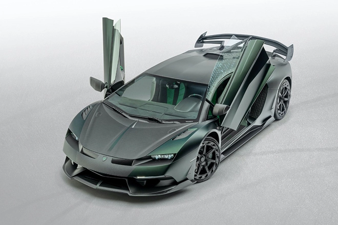 Siêu bò lamborghini aventador svj thoát xác qua bàn tay hãng độ mansory